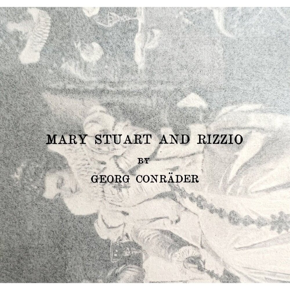 Mary Stuart Queen Of Scots And Rizzio War Gravure Victorian 1894 Art DWS11 - Picture 3 of 3